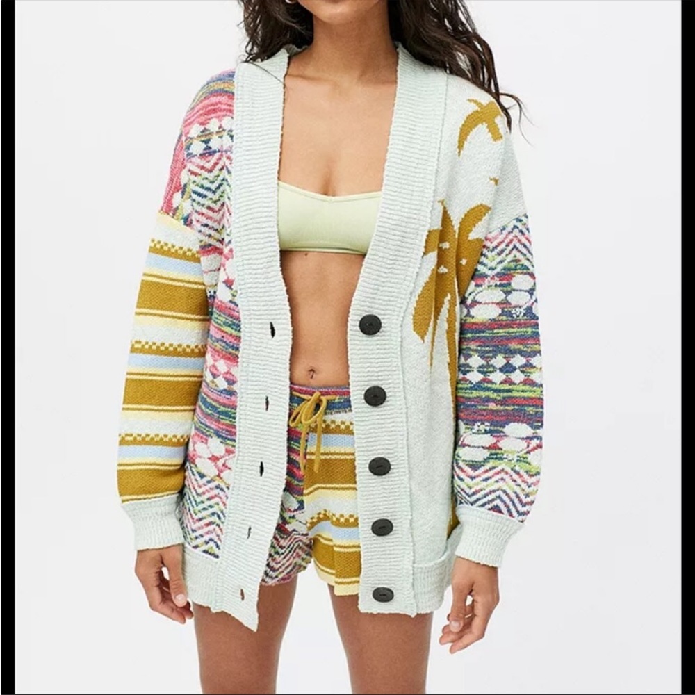 Urban Outfitters Sabrina Palm Tree Cardigan
